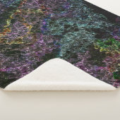 dunkle Textur, zerstört oder korrodiert Sherpadecke (3/4)