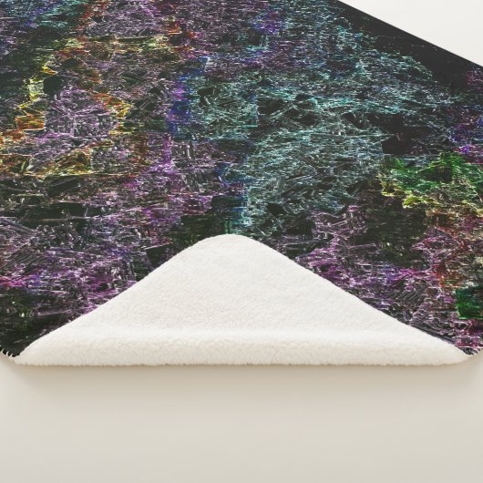 dunkle Textur, zerstört oder korrodiert Sherpadecke (3/4)