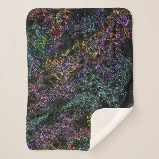 dunkle Textur, zerstört oder korrodiert Sherpadecke (Vorderseite)