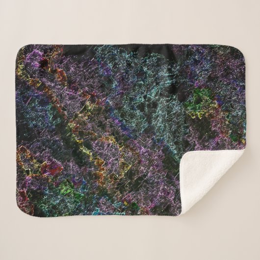 dunkle Textur, zerstört oder korrodiert Sherpadecke (Vorderseite (Horizontal))