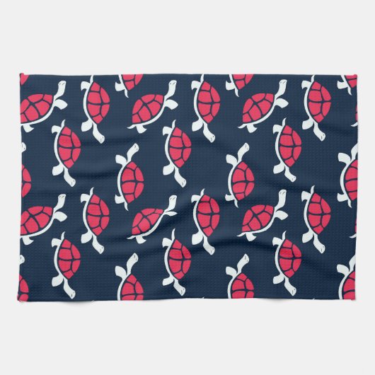 Dunkle Theme Tortoise Geschirrtuch (Horizontal)