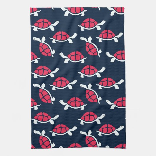 Dunkle Theme Tortoise Geschirrtuch (Vertikal)