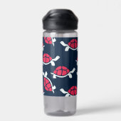 Dunkle Theme Tortoise Trinkflasche (Rückseite)