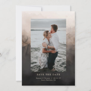 Dunkle Tinte Hochzeit - Datum vormerken Save The Date