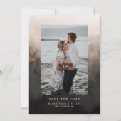 Dunkle Tinte Hochzeit speichern Sie das Datum Save The Date (Vorderseite)