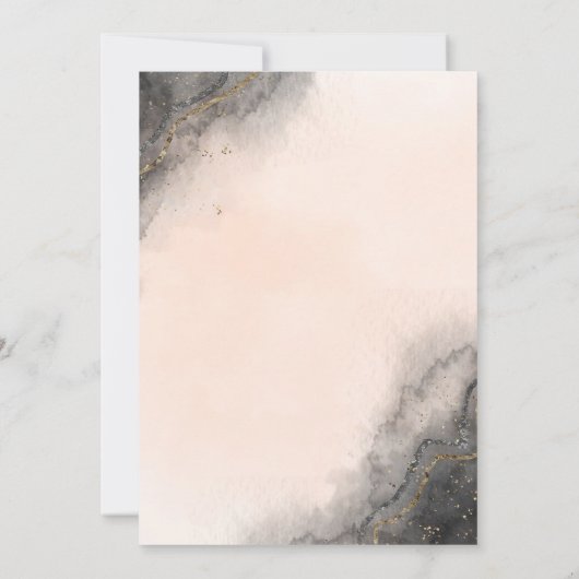 Dunkle Tinte Hochzeit speichern Sie das Datum Save The Date (Rückseite)