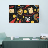 Dunkle Treasinsel Party Pirate Banner (Messeveranstaltung)