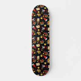 Dunkle Treasinsel Party Pirate Skateboard