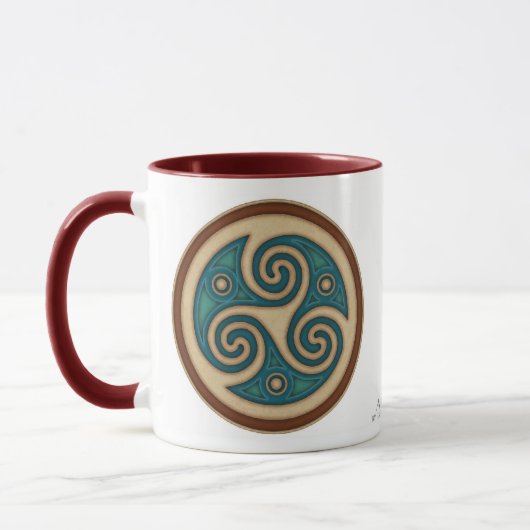 Dunkle Triskele Tasse (Links)