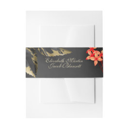 Dunkle tropische Flora Einladungsbanderole