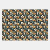 Dunkle tropische Flora Geschenkpapier Set (Vorderseite 3)