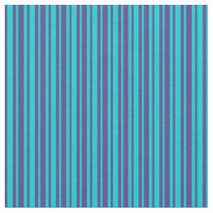 Dunkle Türkis- und Dunkle Schieferblau-Linien Stoff
