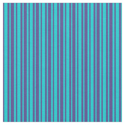 Dunkle Türkis- und Dunkle Schieferblau-Linien Stoff (Nahaufnahme)