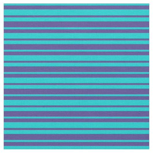 Dunkle Türkis- und Dunkle Schieferblau Streifen Stoff (Nahaufnahme)