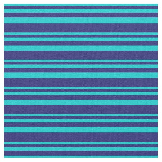 Dunkle Türkis- und Mitternachtsblau gefärbte Strei Stoff (Nahaufnahme)