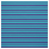 Dunkle Türkis- und Mitternachtsblau gefärbte Strei Stoff (Muster)
