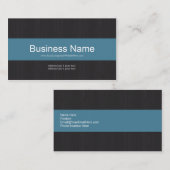 Dunkle und blaue Berufliche Visitenkarte (Vorne/Hinten)