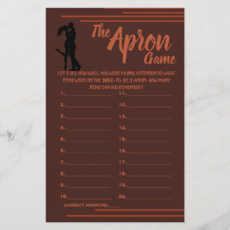DUNKLE UND ERDIGE APRON-SPRACHKARTEN-FLYER FLYER