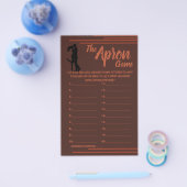 DUNKLE UND ERDIGE APRON-SPRACHKARTEN-FLYER FLYER (Einzeln)