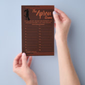 DUNKLE UND ERDIGE APRON-SPRACHKARTEN-FLYER FLYER (Handgriff)