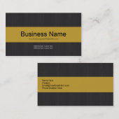 Dunkle und gelbe Berufliche Visitenkarte (Vorne/Hinten)