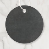 Dunkle und goldene Liebe ist süße Hochzeit Geschenkanhänger (Rückseite)