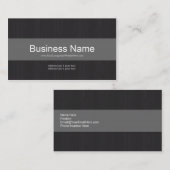 Dunkle und graue Berufliche Visitenkarte (Vorne/Hinten)