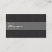 Dunkle und graue Berufliche Visitenkarte (Rückseite)