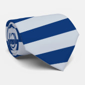 Dunkle und helle blaue Streifen Krawatte (Gerollt)