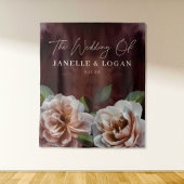 Dunkle und launische Rustikale Blumenzange Wandteppich