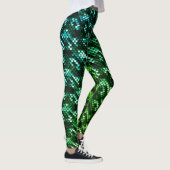 Dunkle und leicht grüne Meerjungenskala Leggings (Rechts)