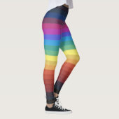 Dunkle und leichte Rainbow-Streifen Leggings (Rechts)