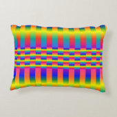 Dunkle und leichte Regenbogen (Schachbretter und S Dekokissen (Rückseite)