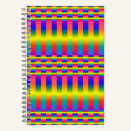 Dunkle und leichte Regenbogen (Schachbretter und S Notizblock