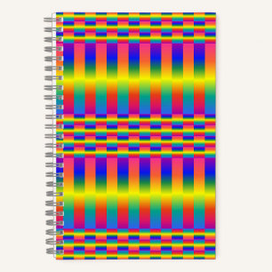 Dunkle und leichte Regenbogen (Schachbretter und S Notizblock