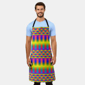 Dunkle und leichte Regenbogen (Schachbretter und S Schürze (Getragen)