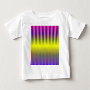 Dunkle und leichte Regenbogen (Streifen) Baby T-shirt