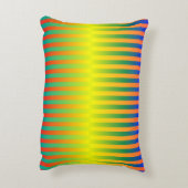 Dunkle und leichte Regenbogen (Streifen) Dekokissen (Rückseite(Vertikal))