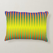 Dunkle und leichte Regenbogen (Streifen) Dekokissen (Rückseite)