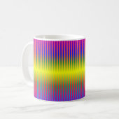Dunkle und leichte Regenbogen (Streifen) Kaffeetasse (Vorderseite Links)