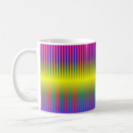 Dunkle und leichte Regenbogen (Streifen) Kaffeetasse