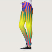Dunkle und leichte Regenbogen (Streifen) Leggings (Links)
