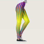 Dunkle und leichte Regenbogen (Streifen) Leggings (Rechts)