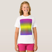 Dunkle und leichte Regenbogen (Streifen) T-Shirt (Vorne ganz)