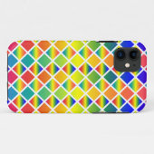 Dunkle und LIght-Regenbows (Diamond Checkered) Case-Mate iPhone Hülle (Rückseite (Horizontal))