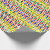 Dunkle und LIght-Regenbows (Diamond Checkered) Geschenkpapier (Ecke)
