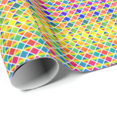 Dunkle und LIght-Regenbows (Diamond Checkered) Geschenkpapier (Rolleneckpunkt)
