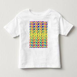 Dunkle und LIght-Regenbows (Diamond Checkered) Kleinkind T-shirt