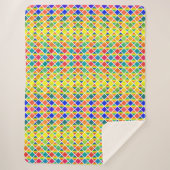 Dunkle und LIght-Regenbows (Diamond Checkered) Sherpadecke (Vorderseite)