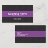 Dunkle und Lila Berufliche Visitenkarte (Vorne/Hinten)